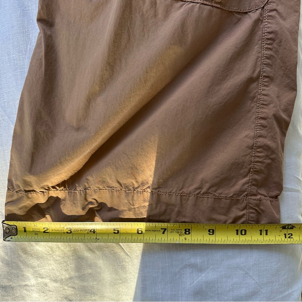 Pilcro Tan Cargo Pants Women’s 25 Utility Pocket Wide Leg Ankle Length - Picture 14 of 14